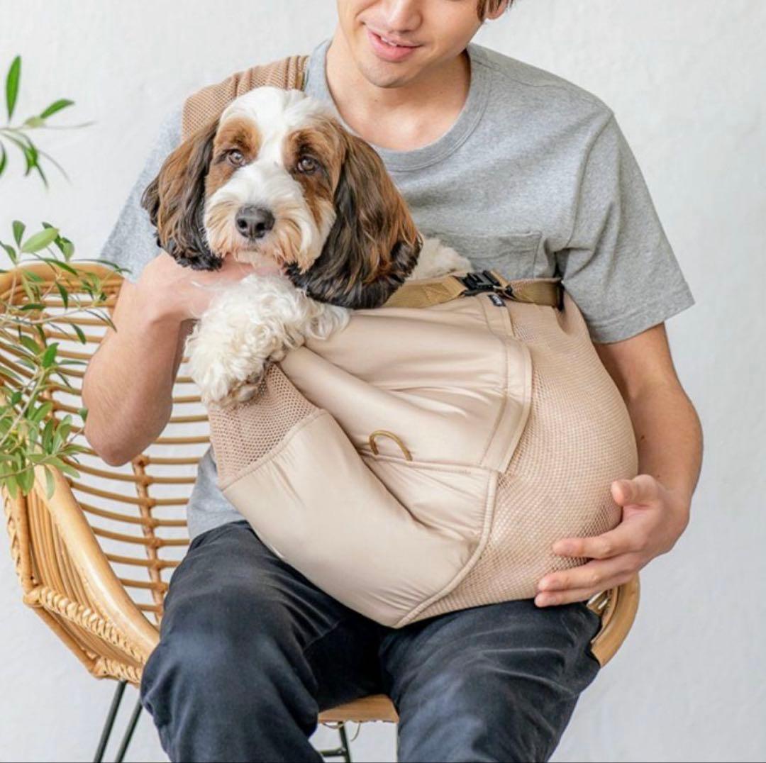 【erva】メッシュアベルトスリング 4kg~15kg ドッグスリング