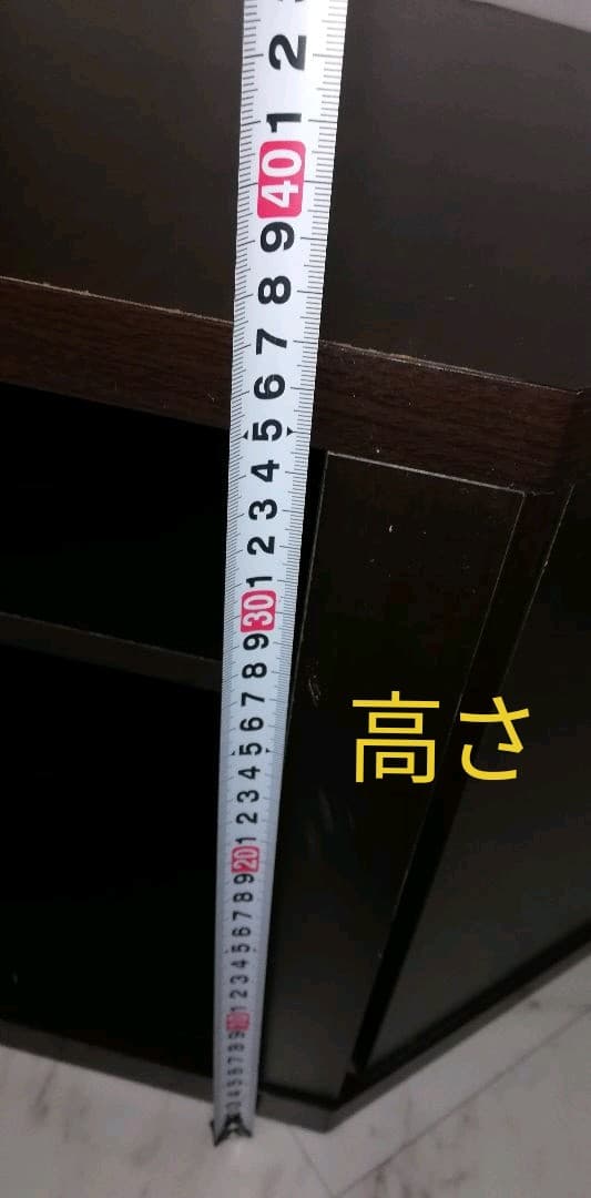 テレビ台　コーナー　こげ茶　ラック