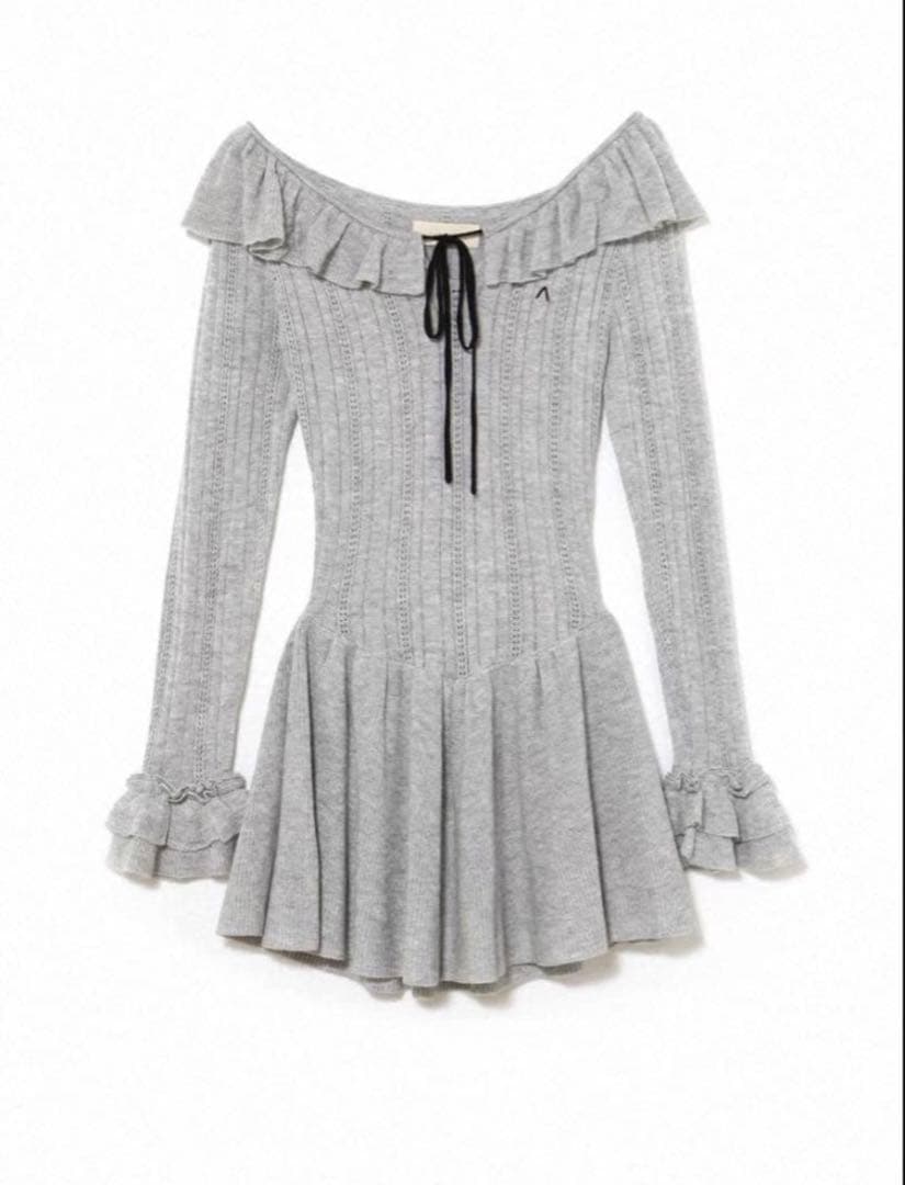 ワンピース ANDMARY Hana knit mini dress
