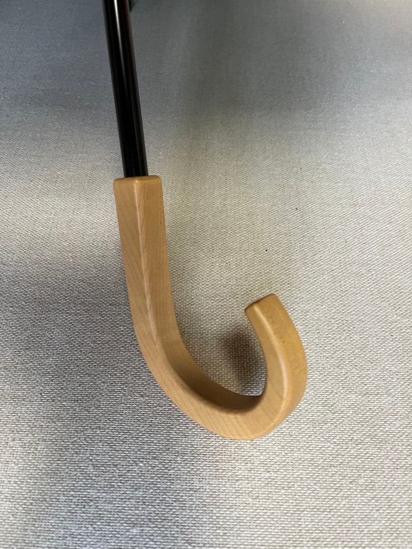 【美品 】 サンバリア100 日傘 2段折　ストライプブルー