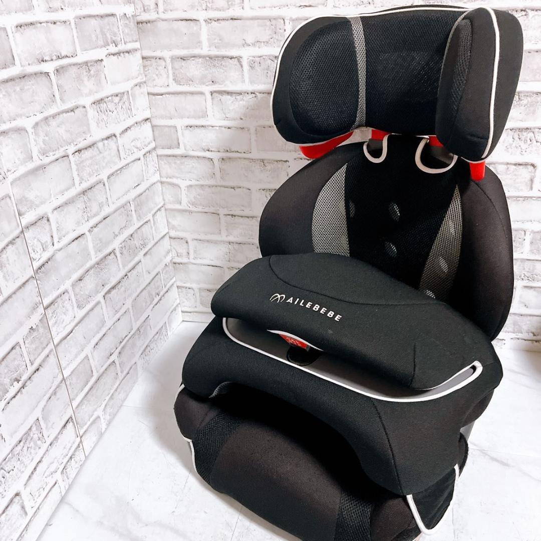 【良品】エールべべ ジュニアシート サラット3ステップ ブラック