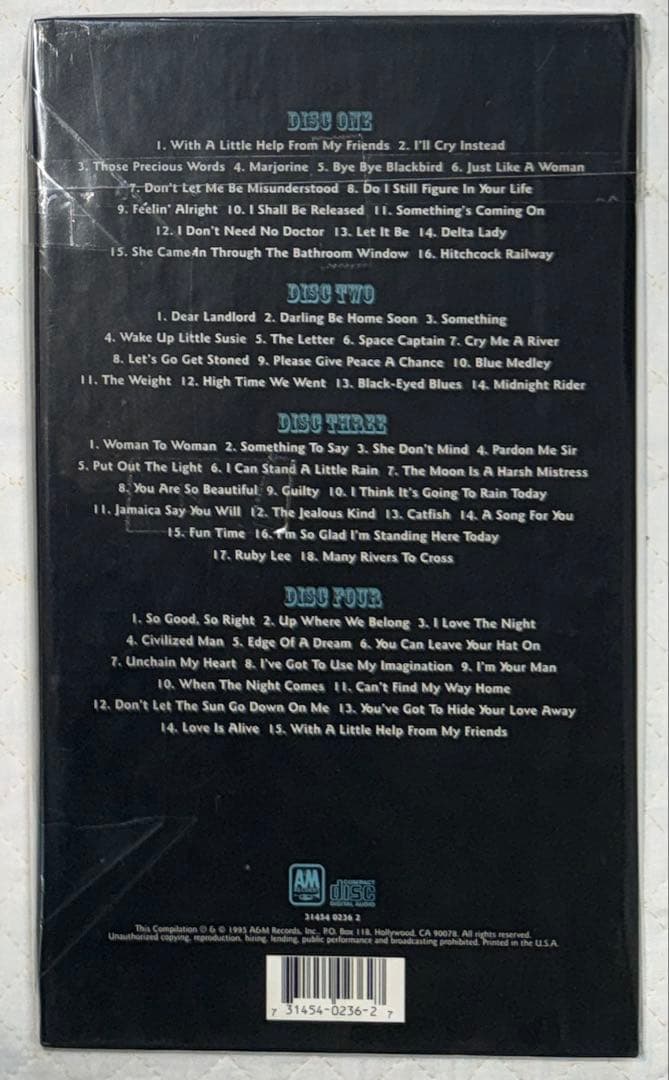 4CD-BOXセット！ジョー・コッカー/THE LONG VOYAGE 