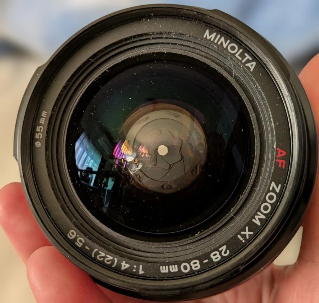 レア！MINOLTA 専用ハンドストラップ ミノルタ α9xi xiレンズ3本付