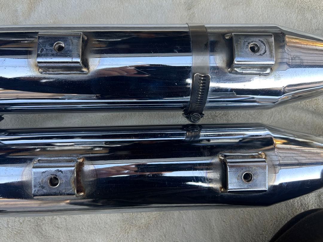 00〜06ハーレーソフティル用　デイトナテーパードスリップオンマフラー　JMCA