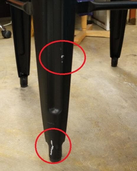 ☆送料無料☆ カウンターチェア / バーチェア / スタッキング / 金属製