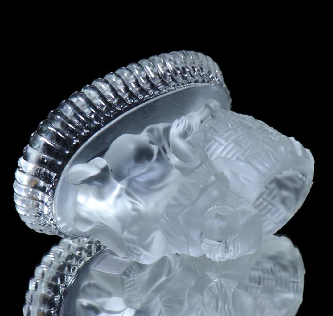 オールド・バカラ 1878年頃 カタログ掲載 フロスト装飾 キャンドルスタンド