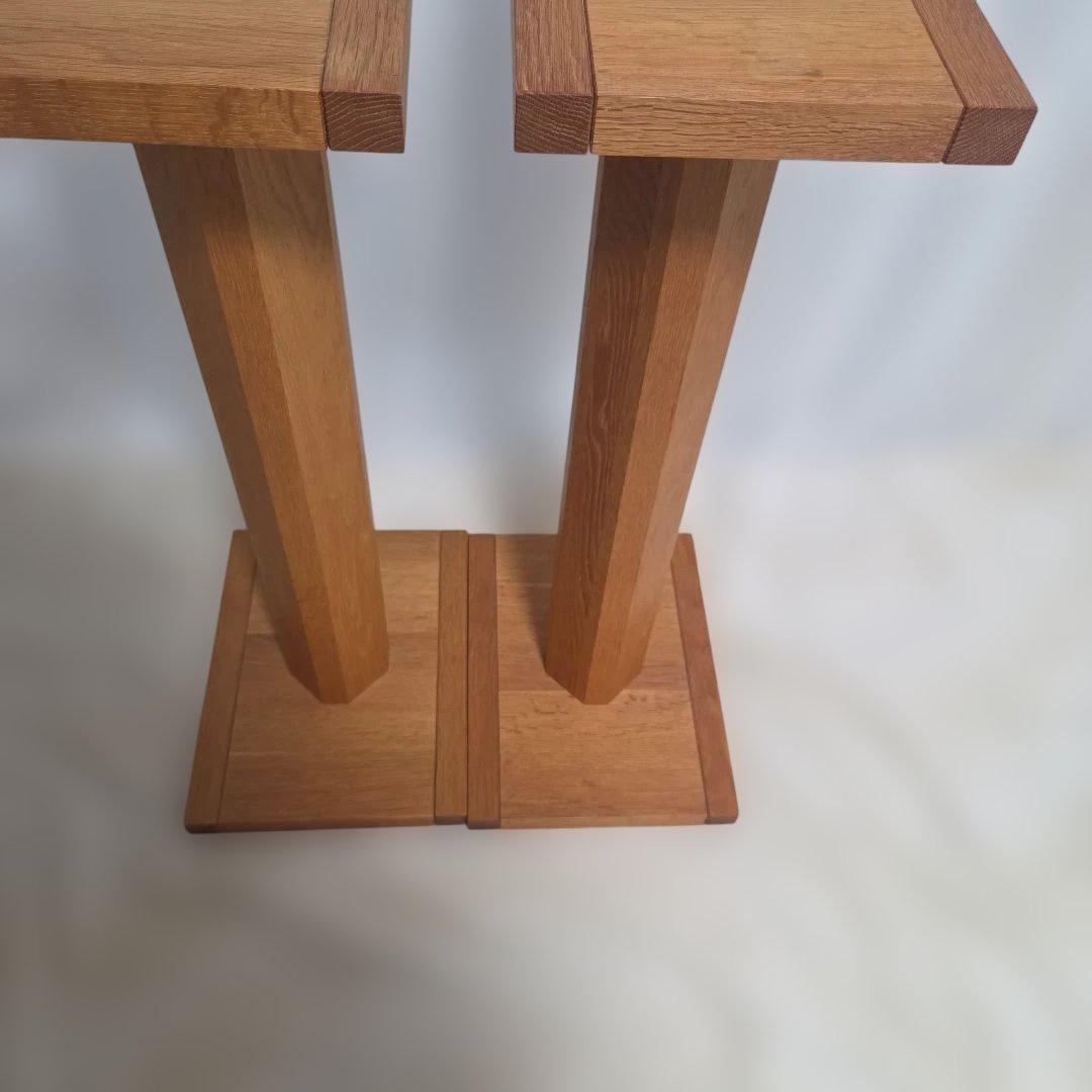 木製スピーカースタンド2個セット