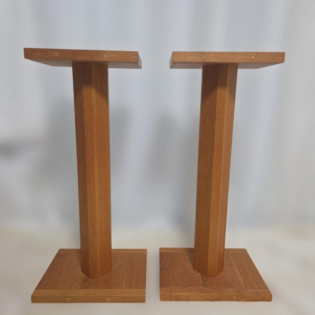 木製スピーカースタンド2個セット