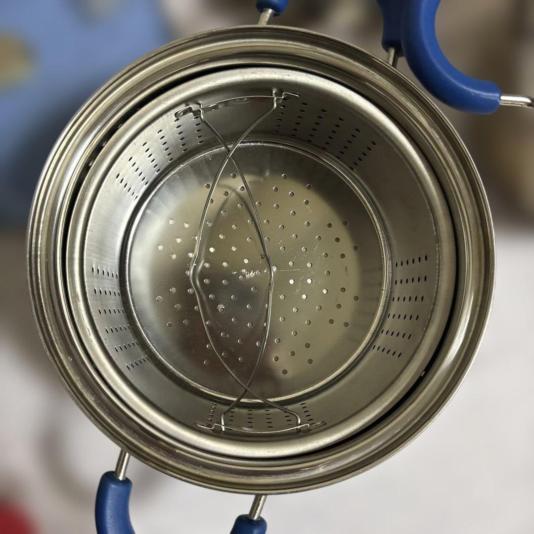 クロワッサン保温調理鍋ブルーグラス20cm&19cm