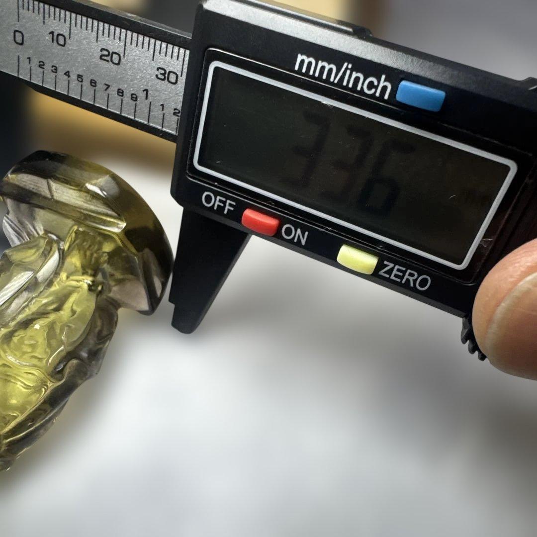 【高級品質】希少 スモーキーゼウスシトリン 不動明王 彫刻