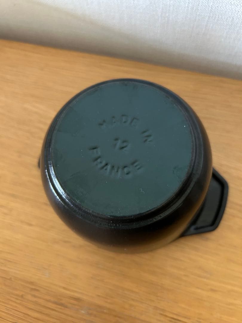 使用品　STAUB ストウブ ラ・ココット de GOHAN 12cm 黒