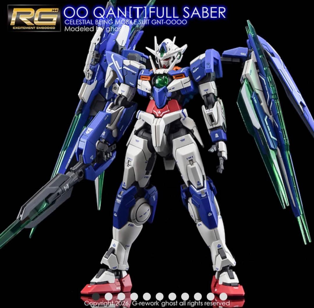 新作 G-rework デカール RG ダブルオークアンタ フルセイバー