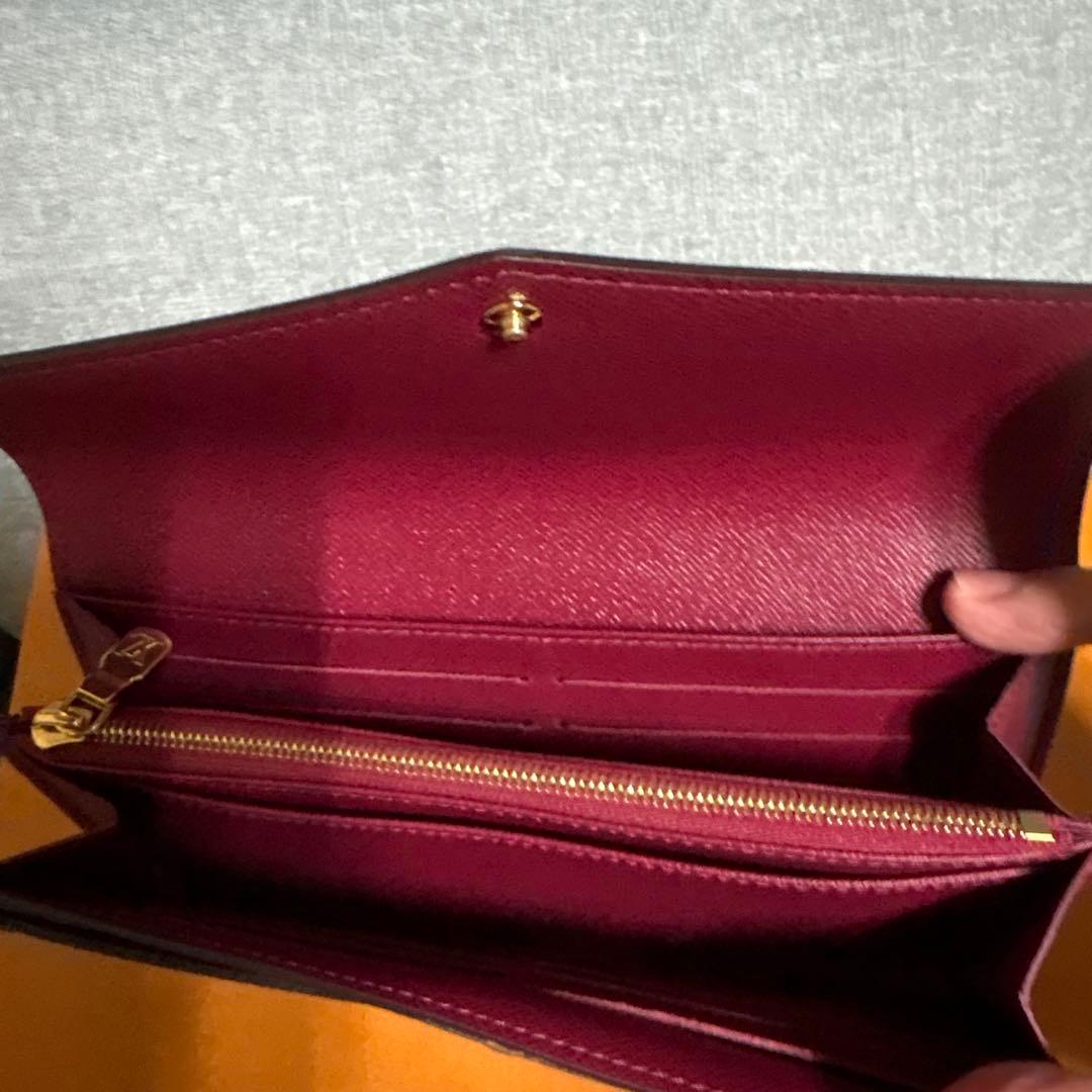 LOUIS VUITTON モノグラムポルトフォイュ・サラ　フューシャ