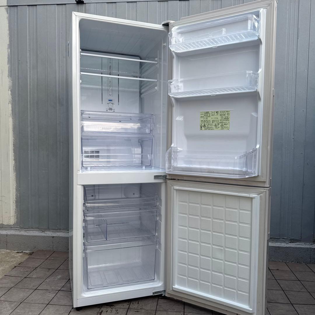 送料込 SHARP プラズマクラスター冷蔵庫 271L ロゼベージュ　ピンク系