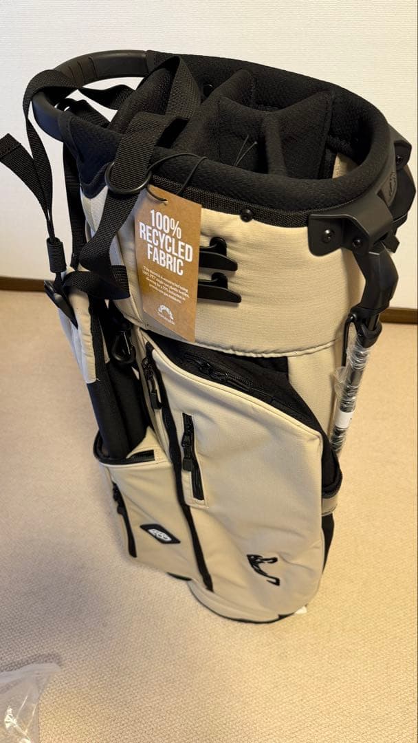 Jonesゴルフ　キャディバッグ　ベージュ　ロゴ刺繍付レア