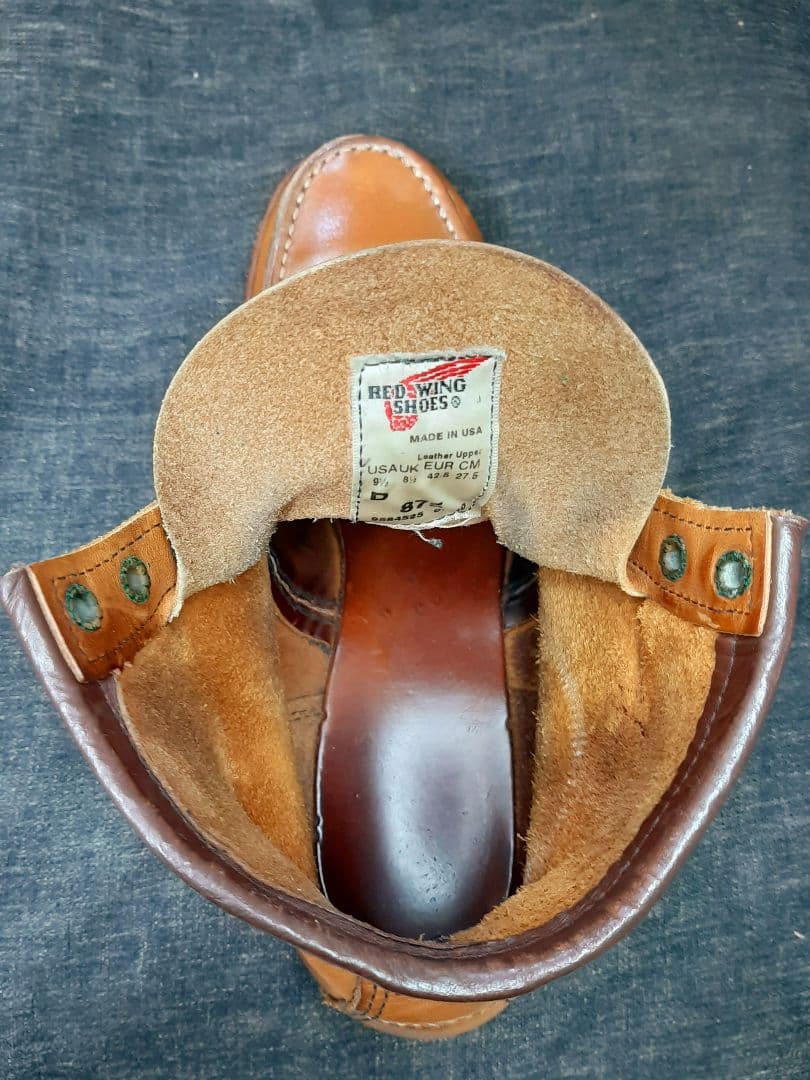 定番８７５　レッドウィング　サイズ９.５Ｄ　２７.５センチ