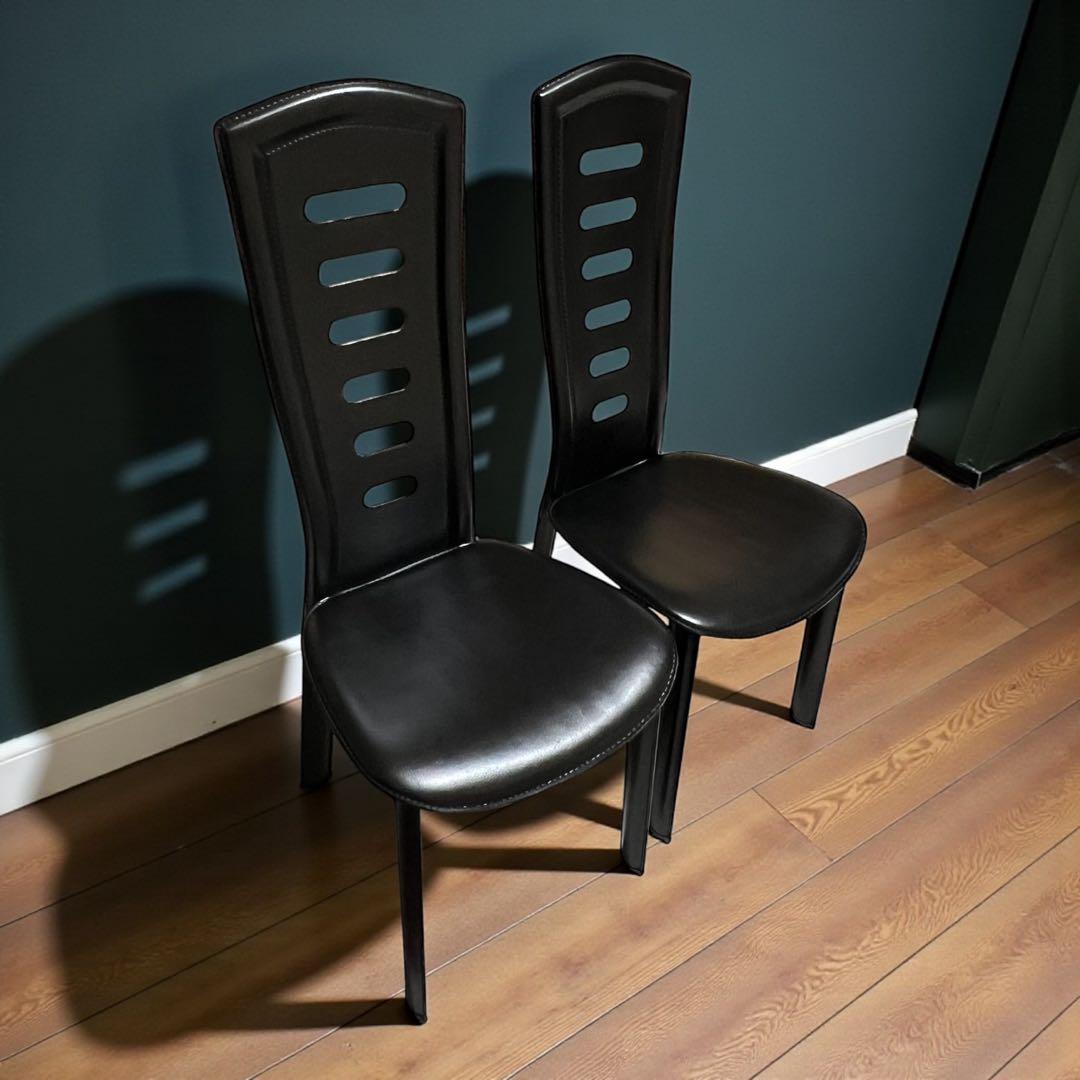 【美品】椅子8339 ダイニングチェア　ハイバックチェア 2脚セット　大塚家具