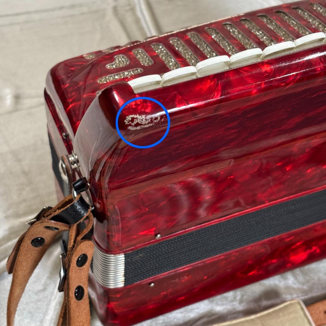 YAMAHA アコーディオン 赤 30鍵