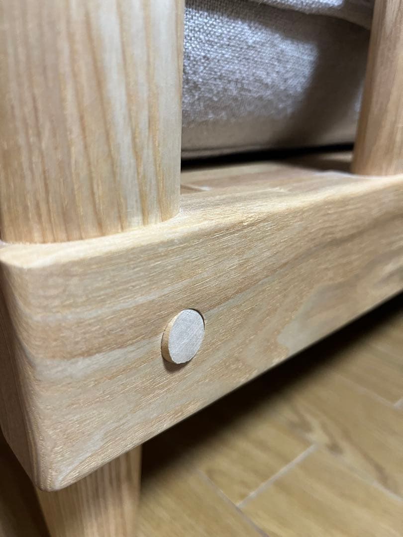 Agra ソファ 1.5人掛け 布張り ナチュラル 北欧