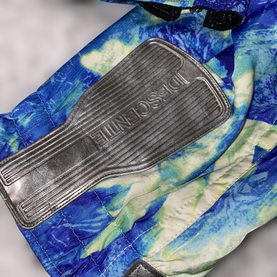 【デサント】レトロ スキーウェア スノボーウェア セットアップ　M 派手カラフル