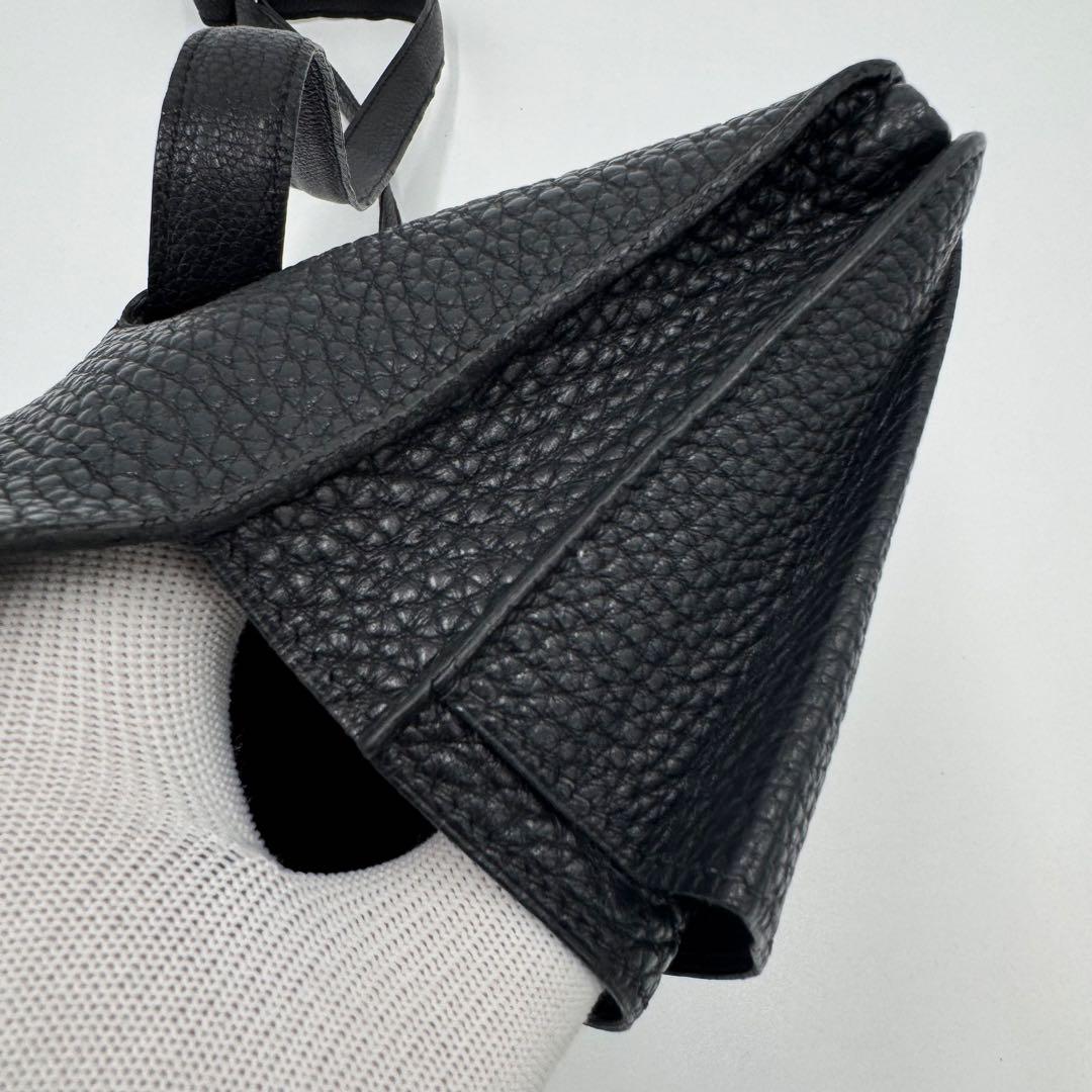 HERMES エルメス ドゴン トゴ レザー ボディバッグ ウエストバッグ 黒