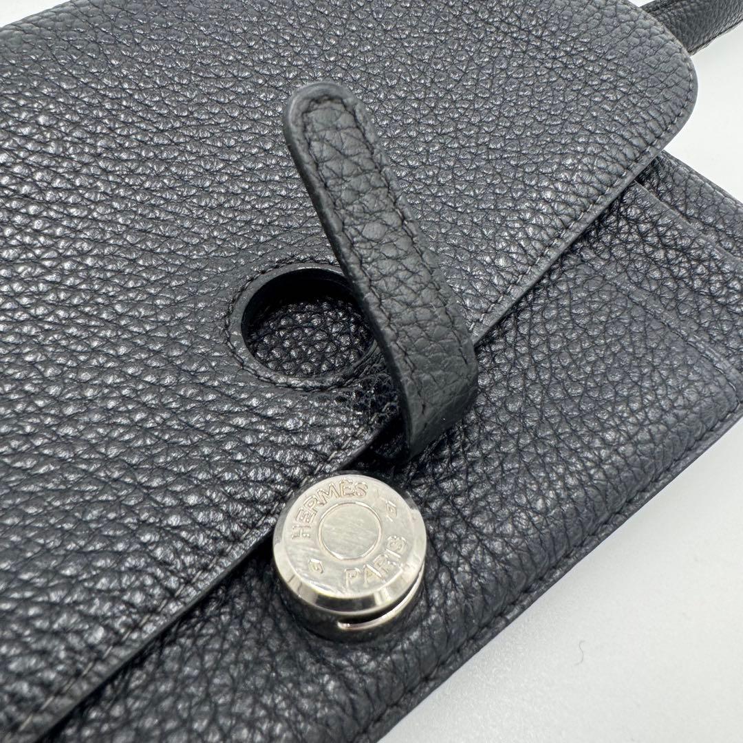 HERMES エルメス ドゴン トゴ レザー ボディバッグ ウエストバッグ 黒