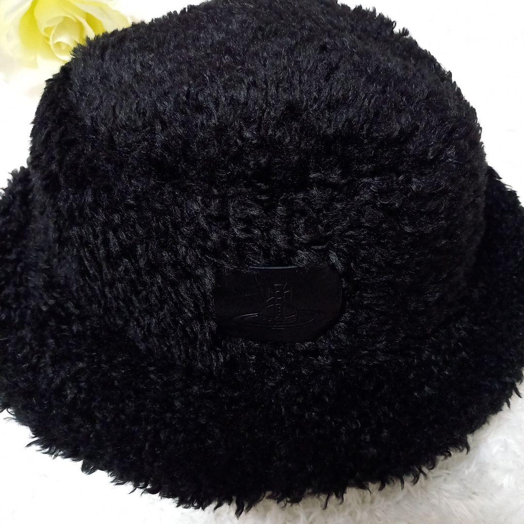 ☆美品☆ Vivienne Westwood リブ付き ボア バケット ハット