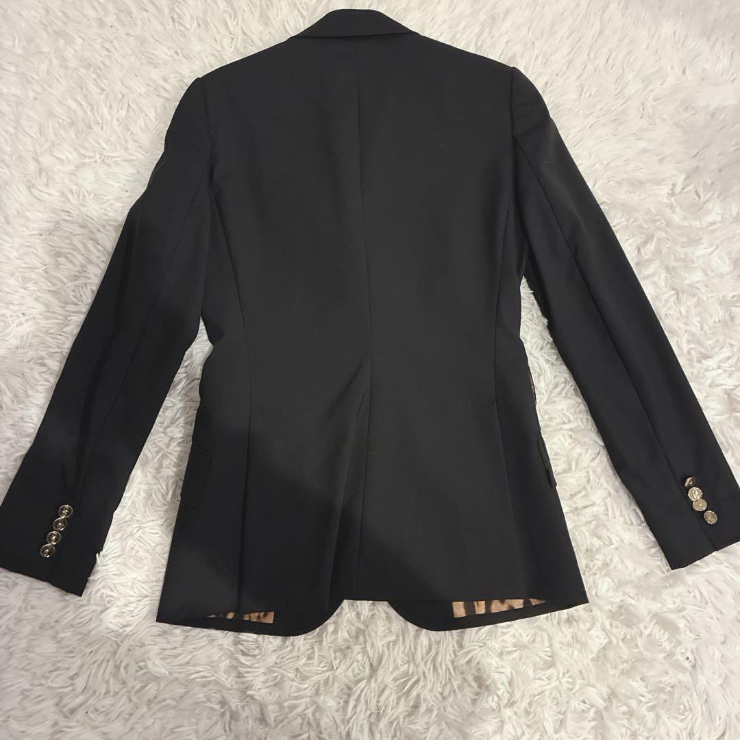 DOLCE&GABBANA テーラードジャケット レオパード 金ボタン