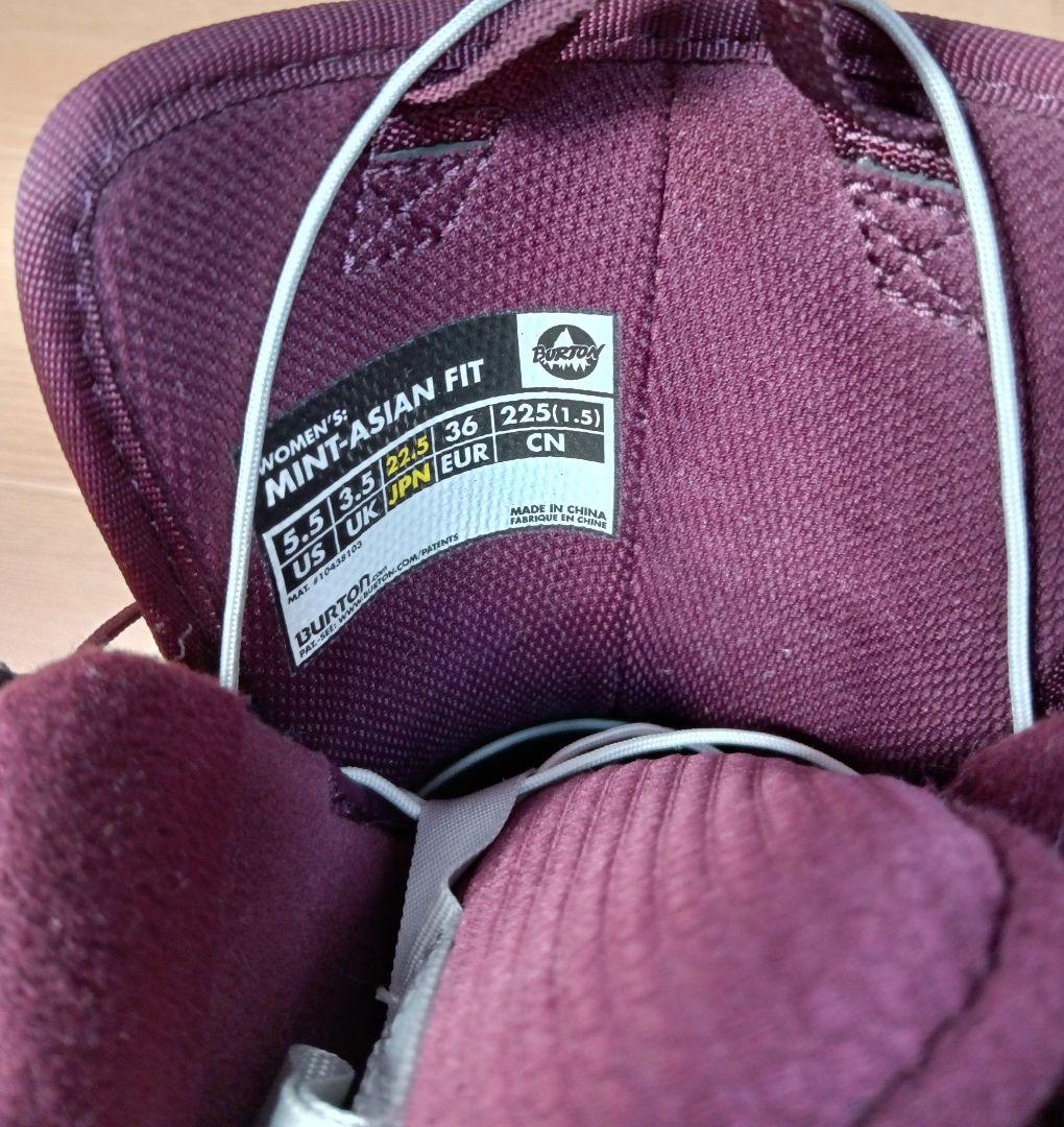 BURTON MINT-ASIAN　FIT 22.5cm【美品】