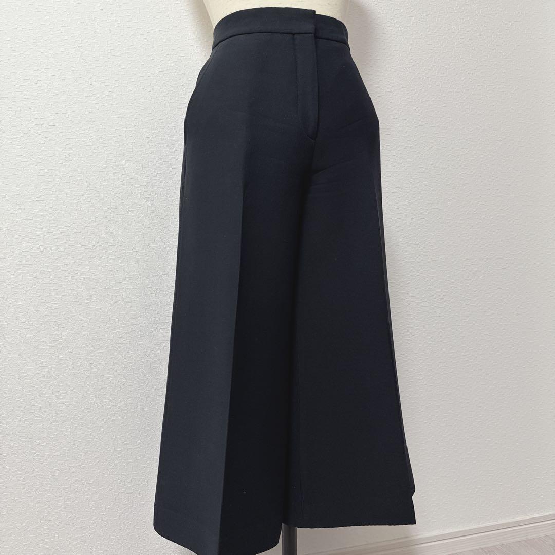 【Christian Dior】クロップドパンツ ウール×シルク ブラック