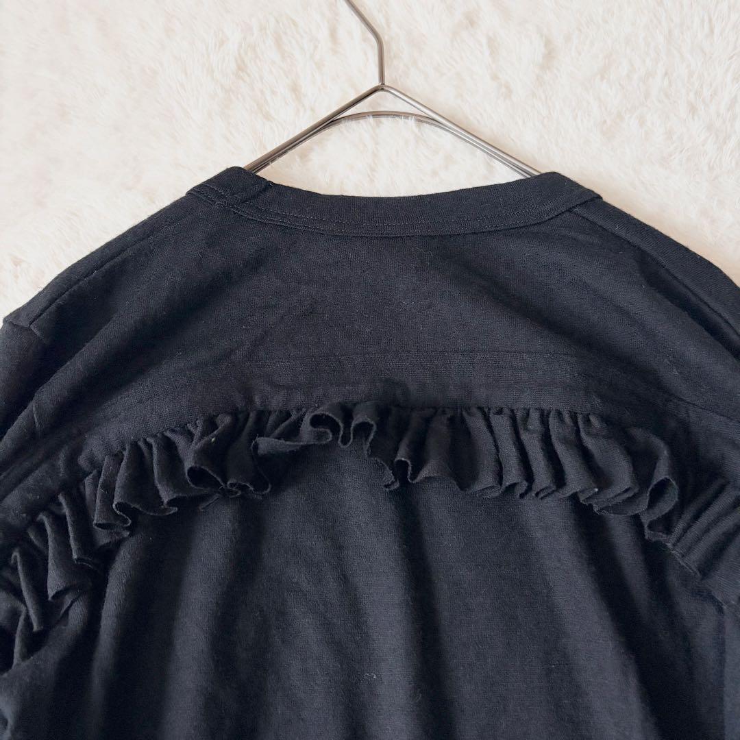 6179 希少✨ ノワールケイニノミヤ フリルスリーブトップス AD2021 黒