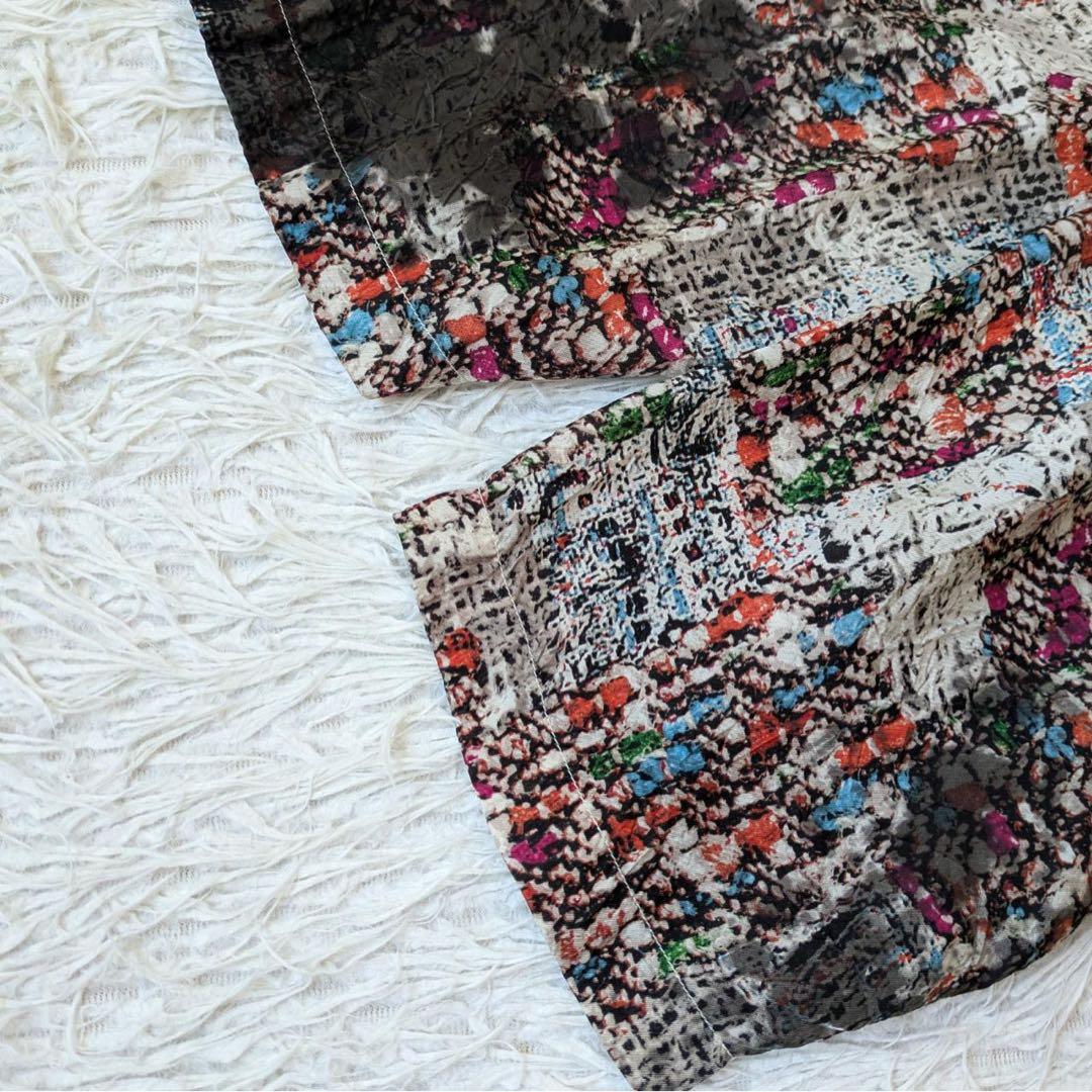 宝島染工　SIWA プルオーバーシャツ　Blink 草木　墨　斑染　Free