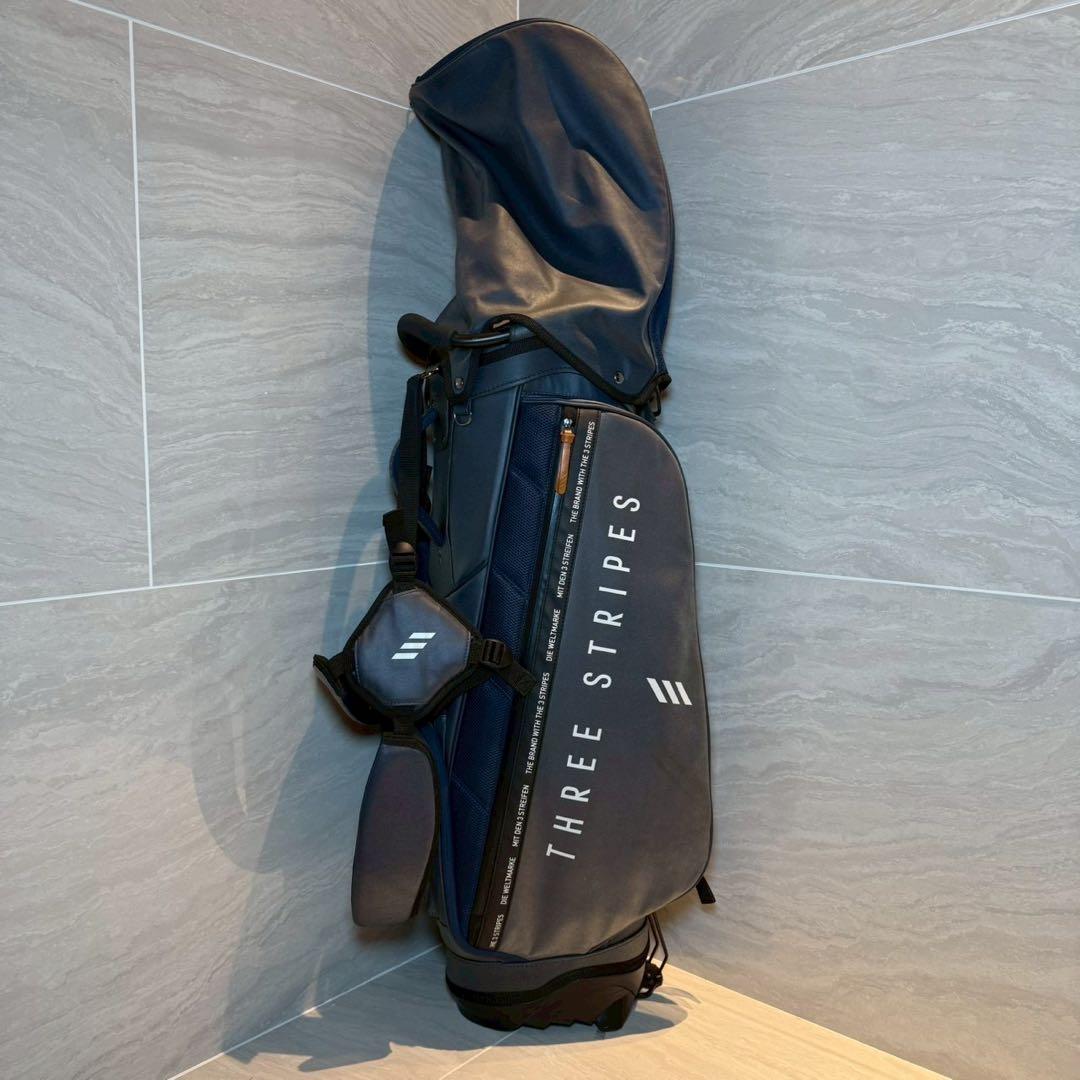 アディダス　スリーストライプ　キャディバッグ