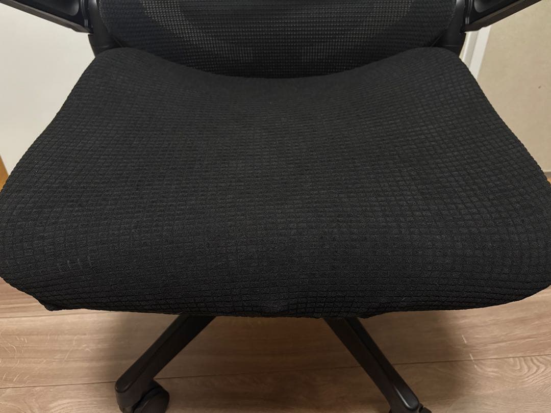 イトーキ アクトチェア ブラック+座面カバー付