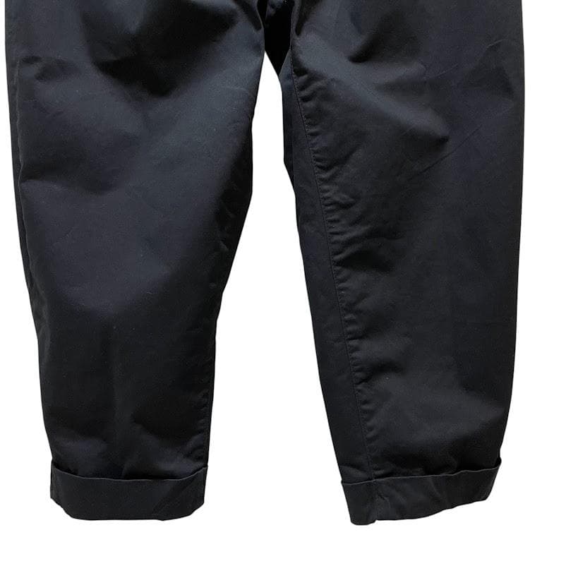 S ブラック ビームスプラス 2タック ワイド チノ BEAMS PLUS