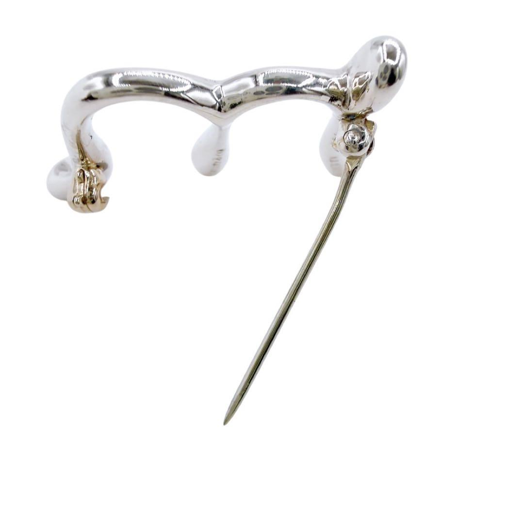 美品✨ティファニー イニシャル ブローチ m シルバー SV 925 セレモニー