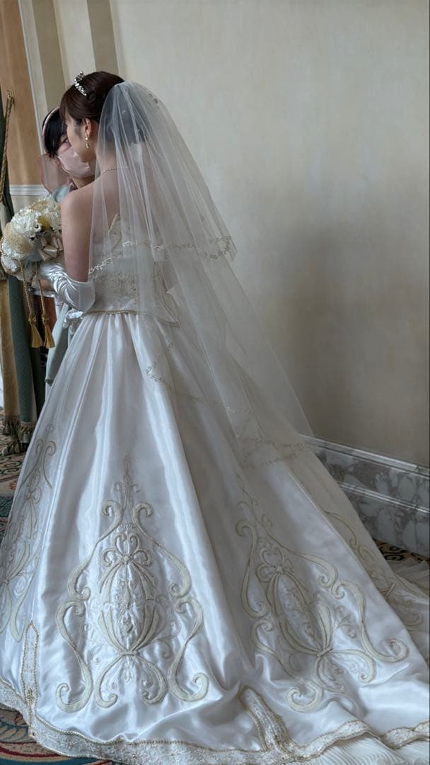 ディズニー　FTW 限定ミッキーベール　ショート　ウエディング