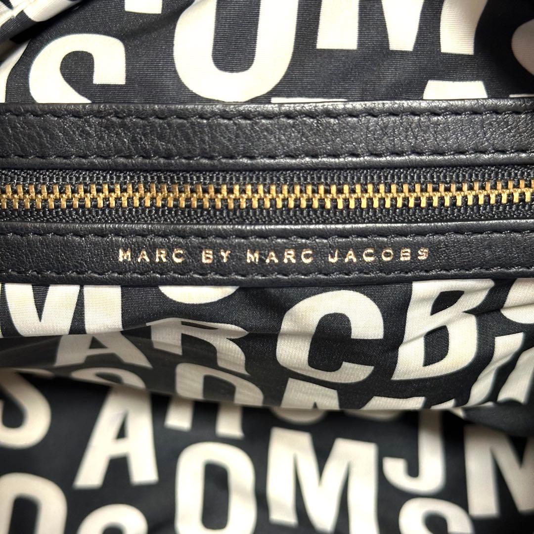 マークバイマークジェイコブス 2way ハンドバッグ レザー ブラック y2k