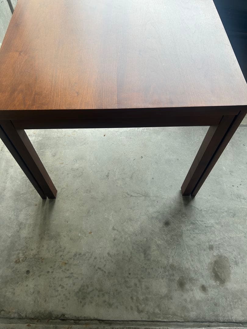 辻製作所⭐︎ダークブラウン 伸縮式テーブル 木製