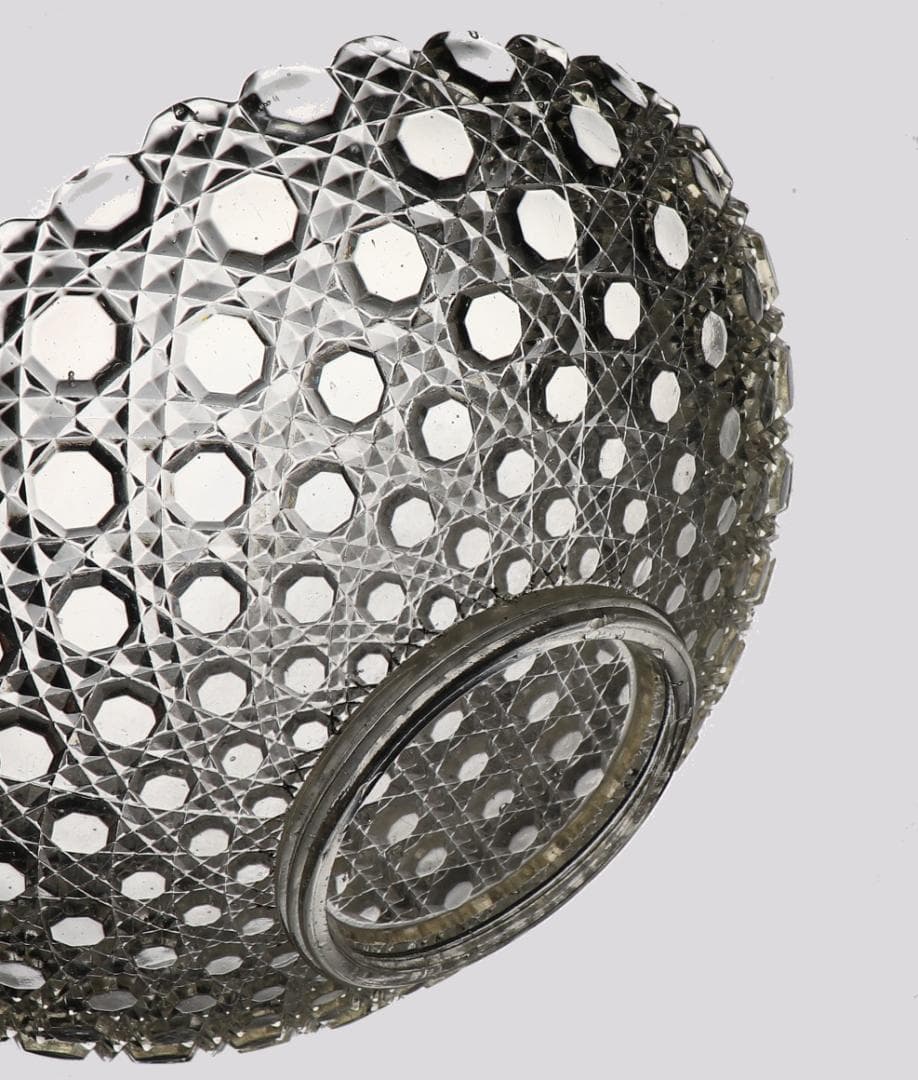 オールド・バカラ 1890年 ディアマン・ピエーリー 23cm 大型鉢 菓子入れ