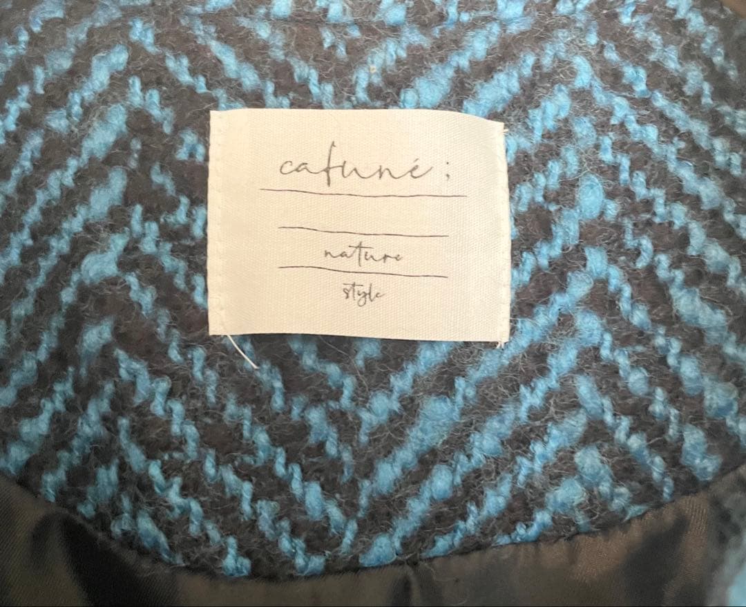 ジャケット・アウター cafune big herringbone double coat