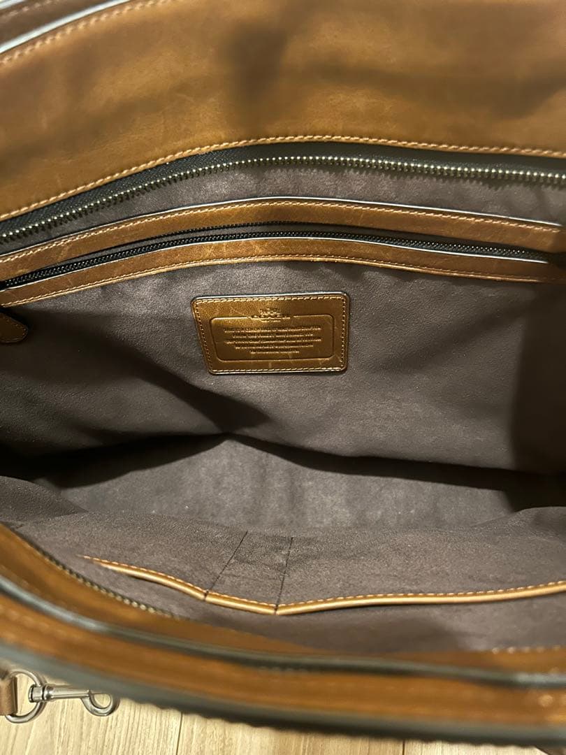 COACH コーチ 2way メトロポリタン ビジネスバッグ 茶