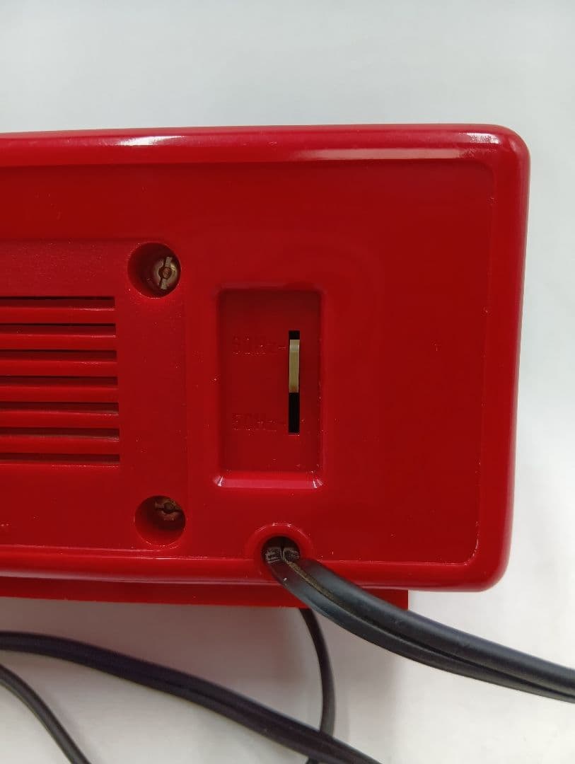 昭和レトロ【メンテ済み・動作正常】SEIKOパタパタ時計 DP690T 黒 赤