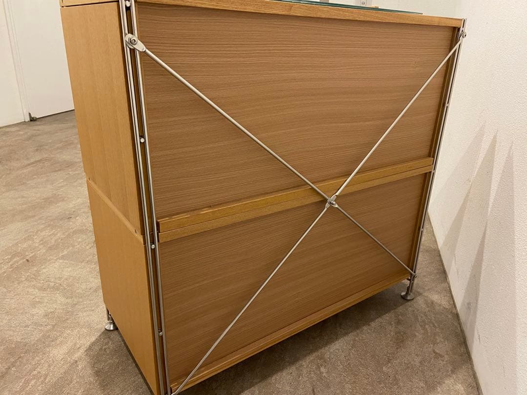 ⭐️美品⭐️オプション２個付⭐️無印良品⭐️ステンレスユニットシェルフ ワイド小