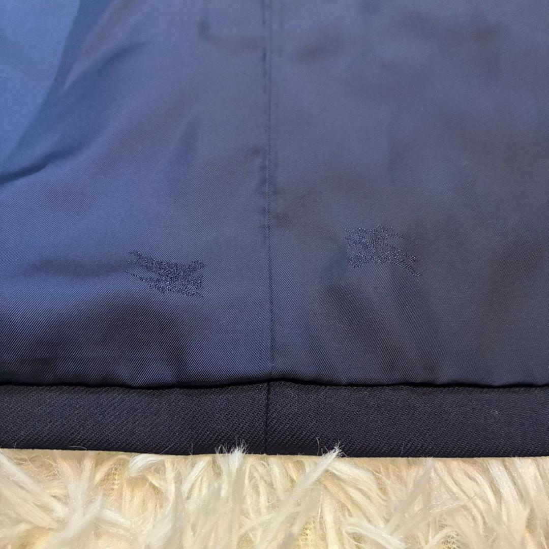 美品 Burberrys ジャケット 金ボタン ダブル カシミヤ ウール 紺ブレ