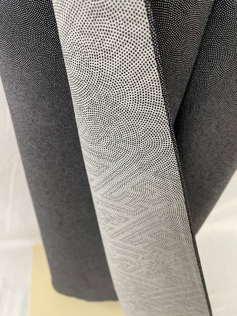 お見分け済　新品未使用　正絹袷　極鮫小紋(江戸小紋)単品