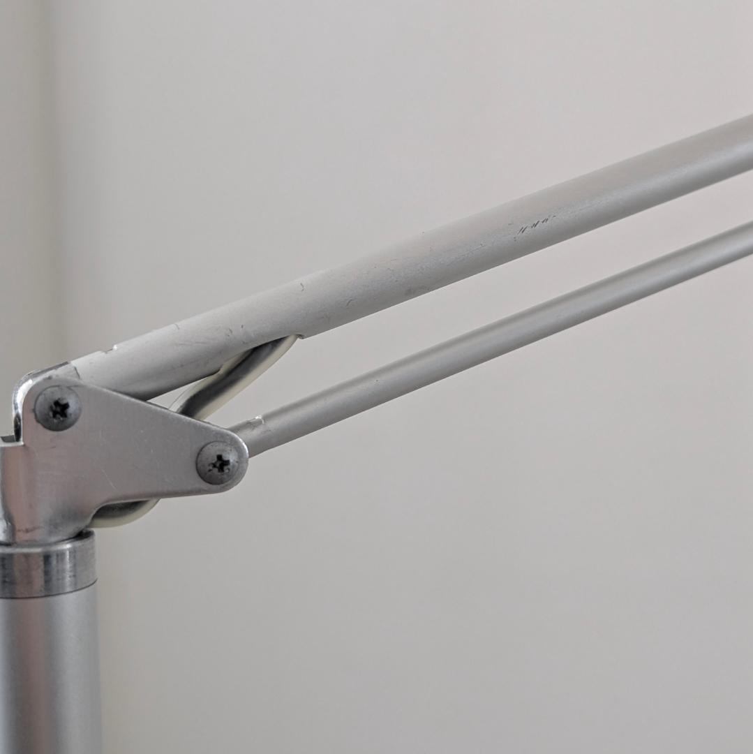 ビンテージ 無印 90年代 スチールメッシュ×アルミ スタンドライト 照明 希少