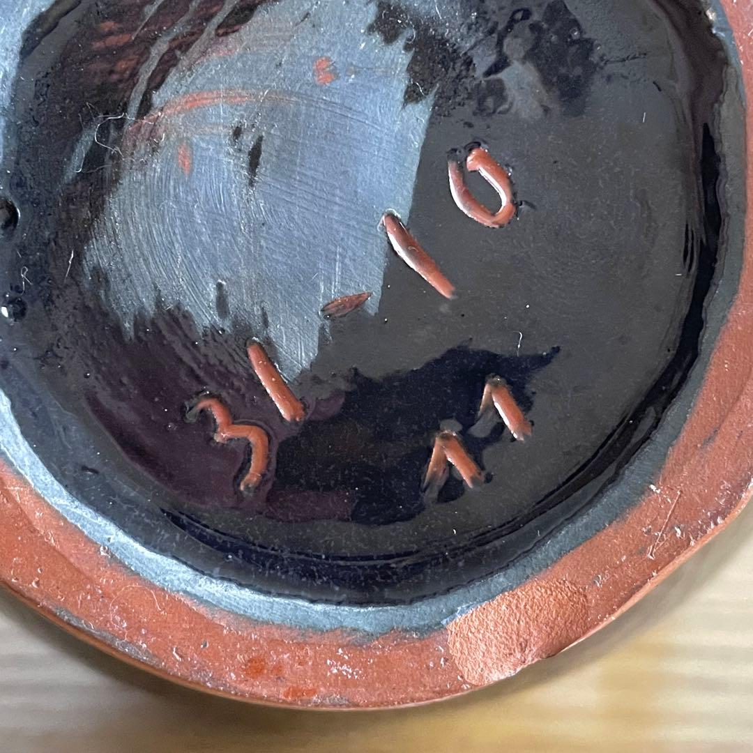 リトアニア？ ビンテージ いっちん描き 鳥花文 ピッチャー 花入 スリップウェア