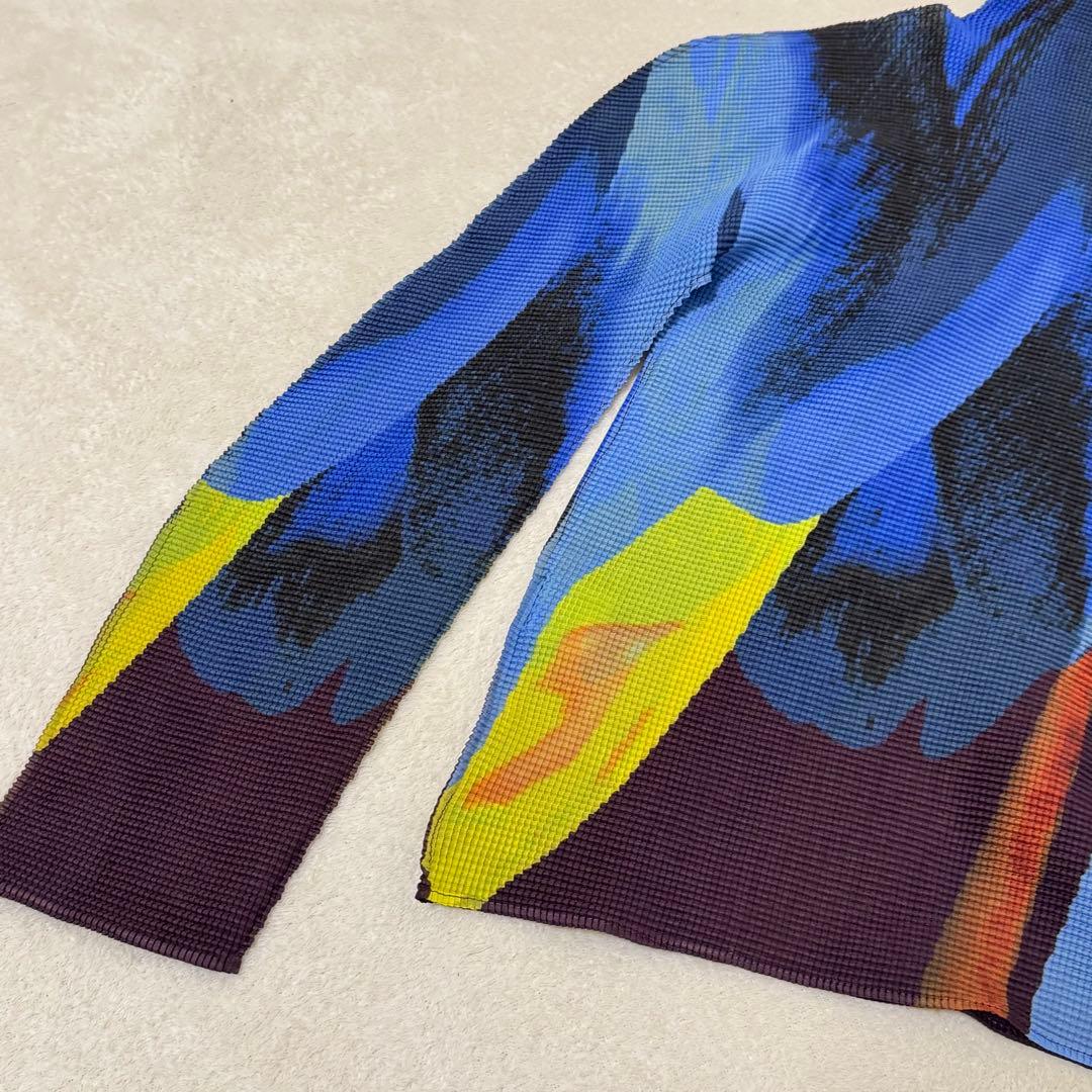 極美品✨ISSEY MIYAKE me グラデーション　プリーツ　長袖