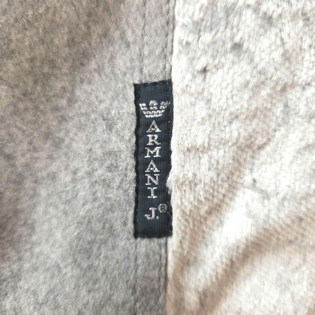 ARMANI JEANS リアルファー襟 ショートジャケット グレー系 42